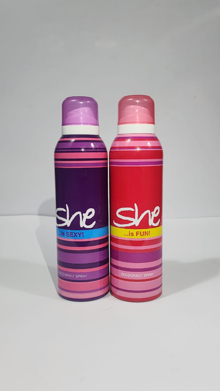 SHE BODY SPRAY PACK OF (TWO)
