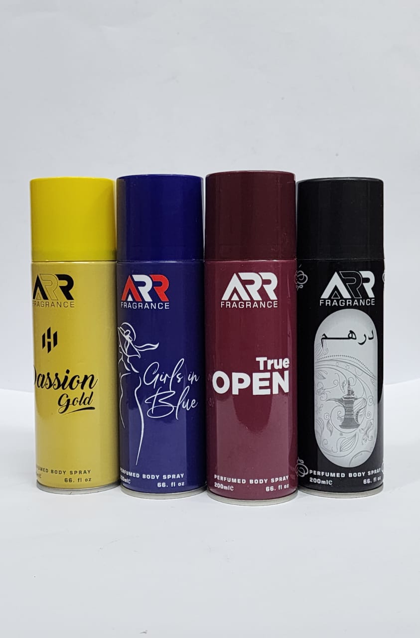 ARR BODY SPRAY PACK OF( FOUR)