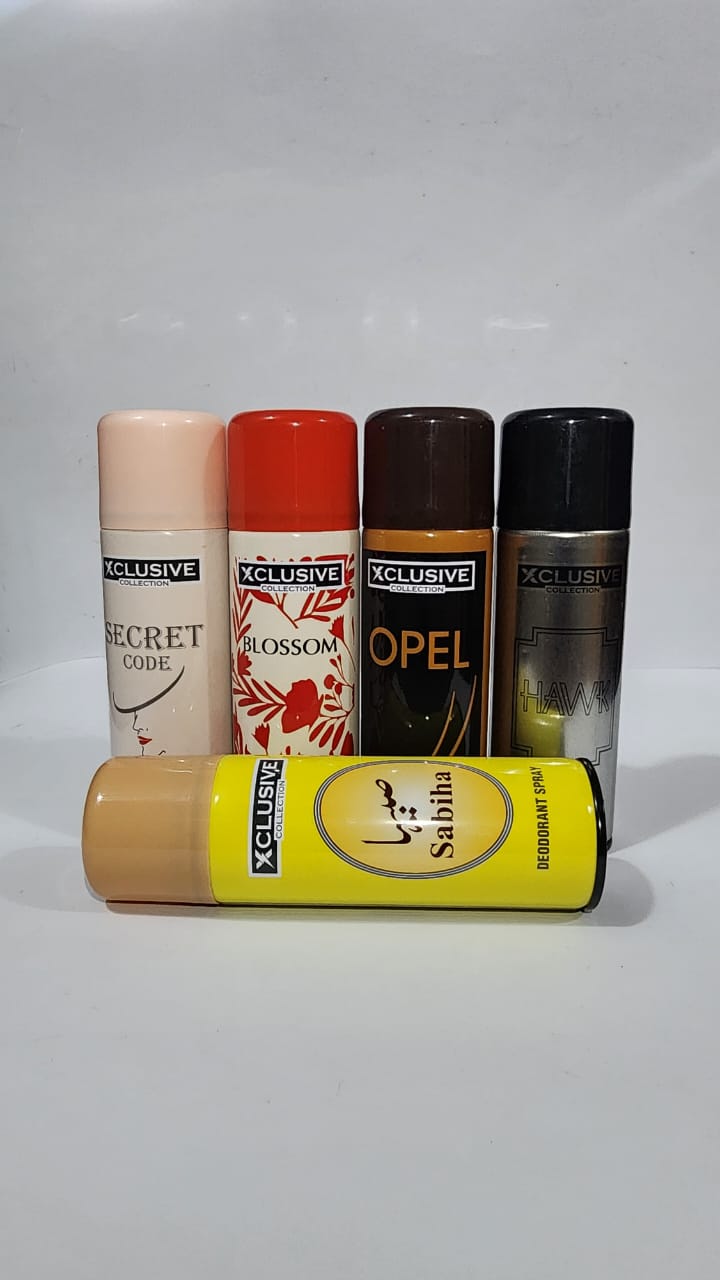 XCLUSIVE BODY SPRAY PACK OF (FIVE)